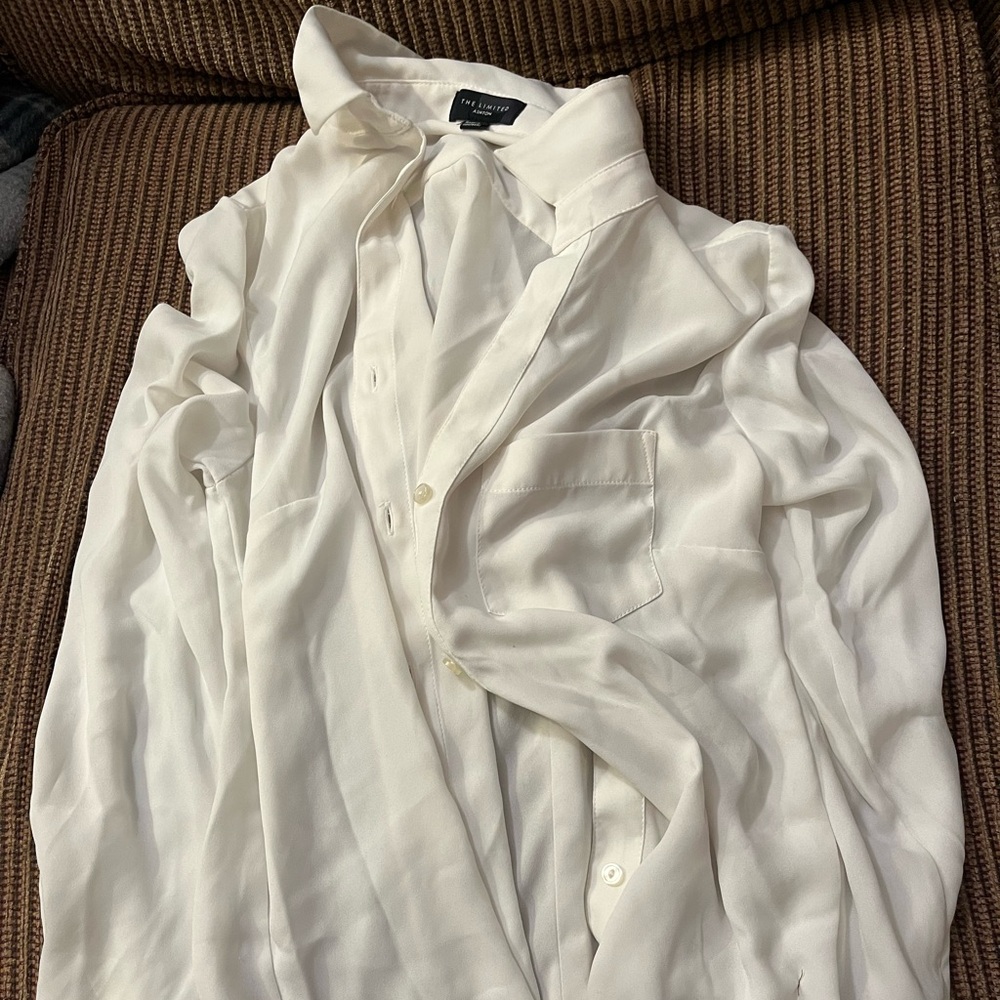 Limited Button up white blouse size small nwot
